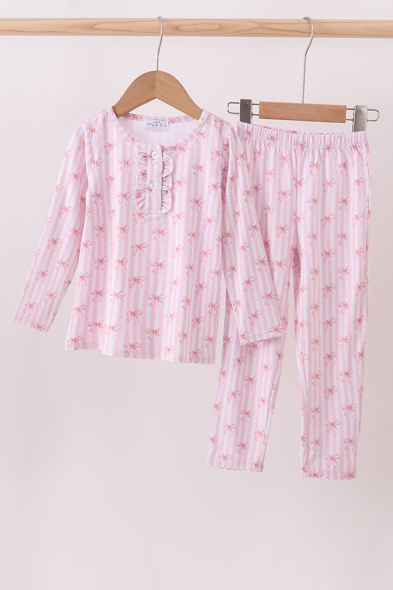 PREMIUM PINK BOOTS BAMBOO PANTS SET
