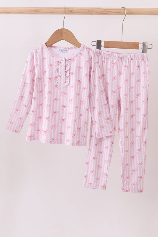 PREMIUM PINK BOOTS BAMBOO PANTS SET
